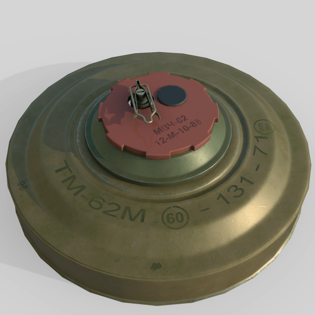 Mine TM-62M Modelo 3D .c4d .max .obj .3ds .fbx .stl .blend 