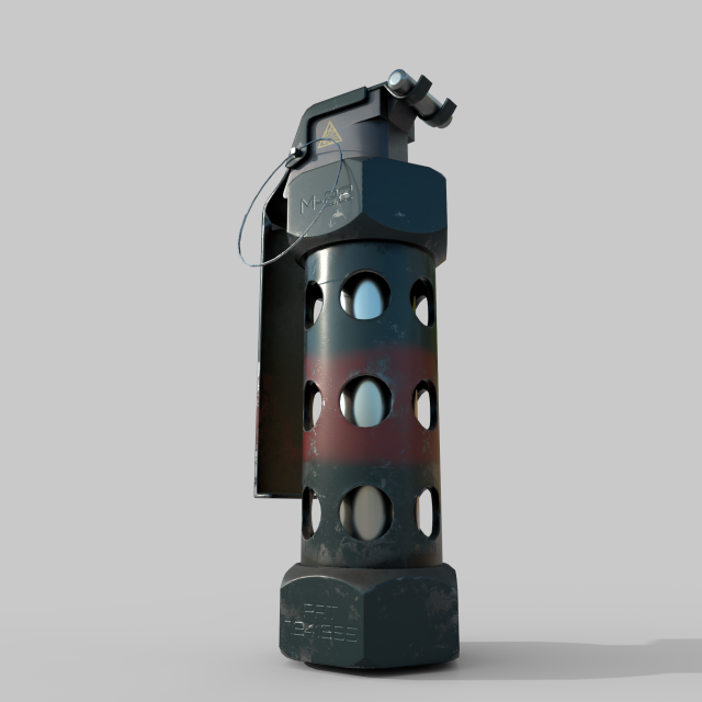 Grenade M 84 Modelo 3D .c4d .max .obj .3ds .fbx .stl .blend 