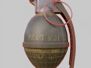 Grenade M26 3D Model