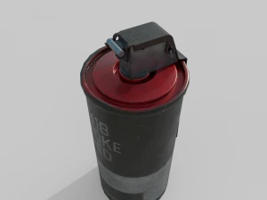 Grenade M18 Smoke Red 3D Model