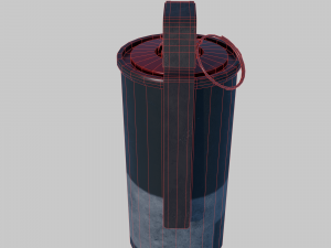 Grenade M18 Smoke Red 3D Model