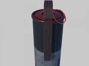 Grenade M18 Smoke Red 3D Model