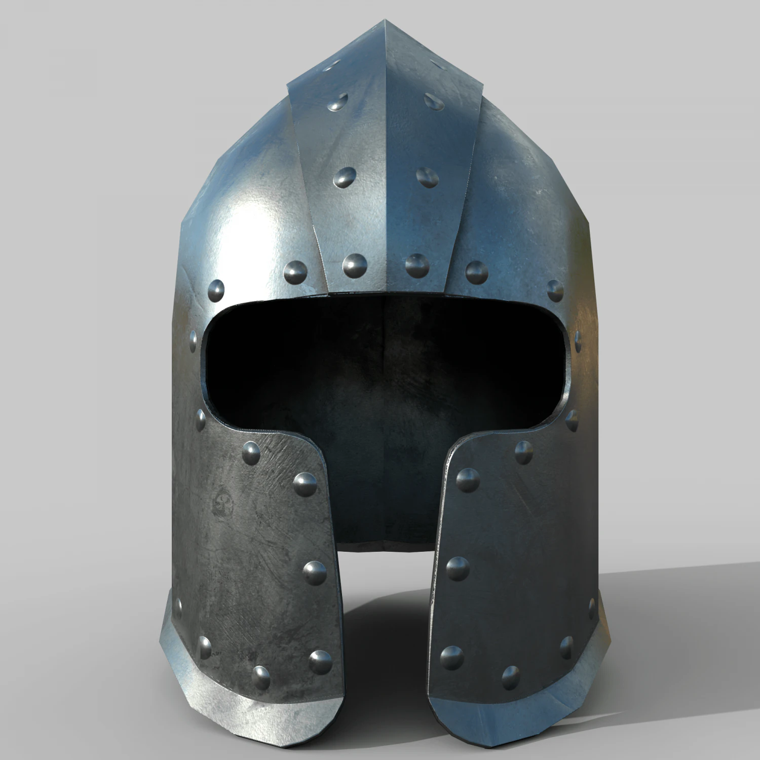Warrior helmet 2 3D Model .c4d .max .obj .3ds .fbx .stl .blend 