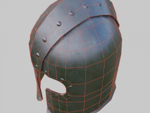 Warrior helmet 2 3D Model