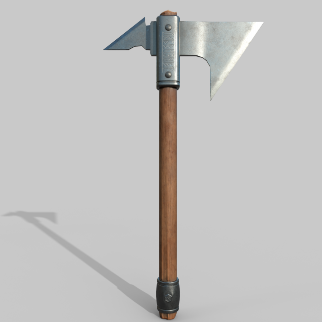 Warrior axe 3D Модель .c4d .max .obj .3ds .fbx .stl .blend 