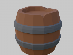 Wooden barrel 3D-Modell