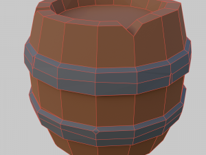 Wooden barrel 3D Model