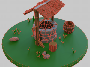 Well scene 3D Model