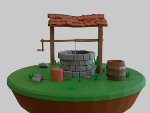 Well scene 3D Model