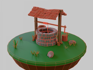 Well scene 3D Model
