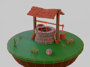 Well scene 3D Model