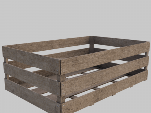 Wooden box 3D 모델