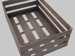 Wooden box 3D मॉडल