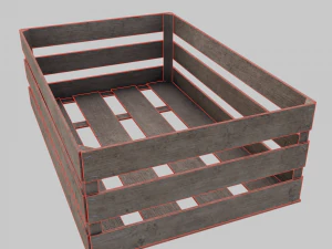 Wooden box 3D Model