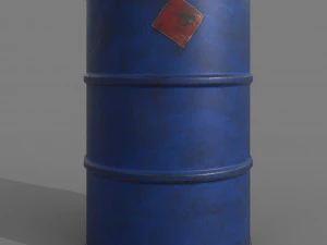 Canna blu sporca Modello 3D