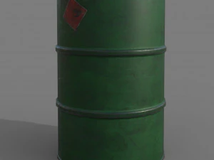 Barel hijau kotor Model 3D