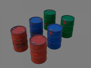 Barrels 200 liters 3D Model