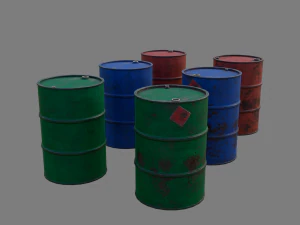 Barrels 200 liters 3D Model