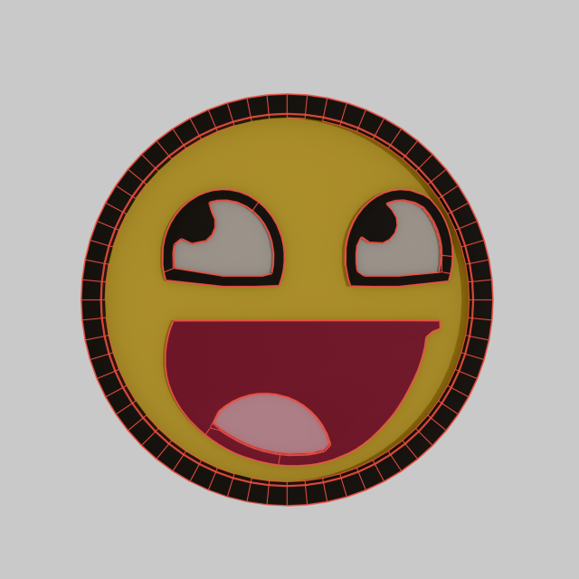 Low poly Smile 3D मॉडल .c4d .max .obj .3ds .fbx .stl .blend 