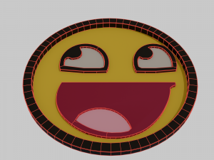 Low poly Smile 3D मॉडल