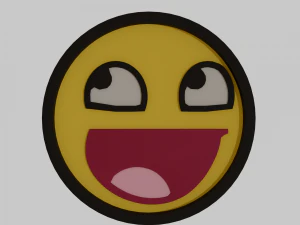 ローポリスマイル 3Dモデル