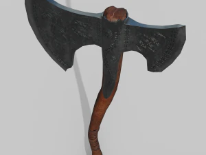 Machado de a&ccedil;o Viking Modelo 3D