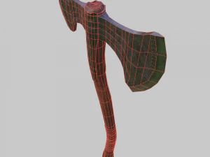 Machado de a&ccedil;o Viking Modelo 3D