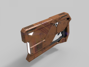 Sci-fi blaster Modelo 3D