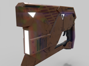 Sci-fi blaster Modelo 3D