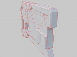 Sci-fi blaster Modelo 3D