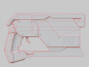 Sci-fi blaster Modelo 3D