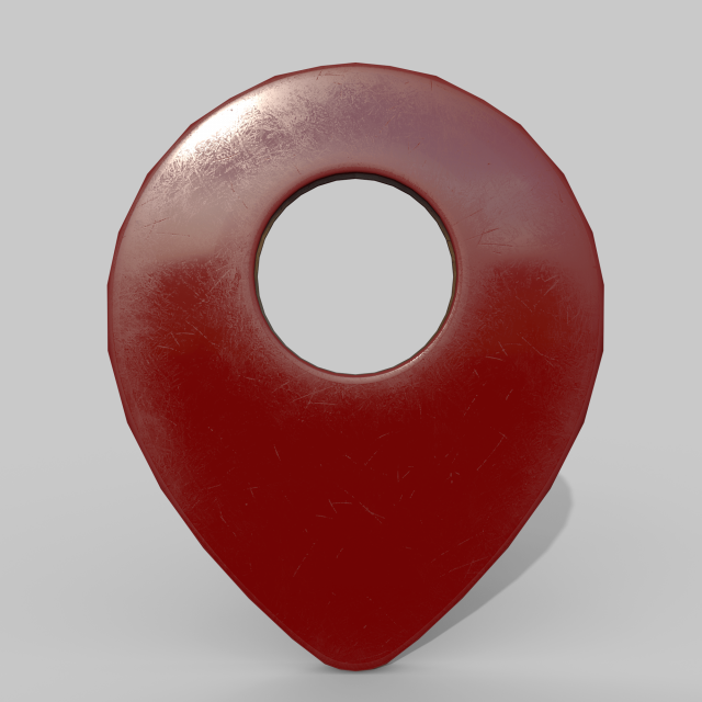 Map icon 3Dモデル .c4d .max .obj .3ds .fbx .stl .blend 
