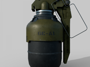 Futuristic grenade concept 3D Model