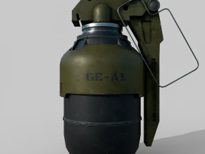 Concetto futuristico di granata Modello 3D