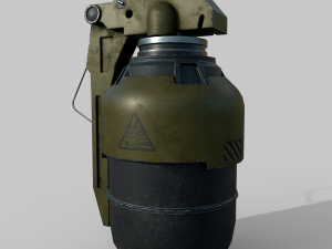 Futuristic grenade concept Modello 3D