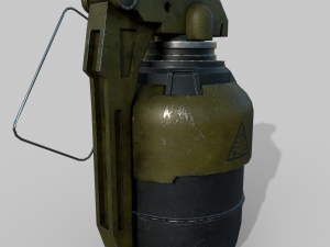 Futuristic grenade concept Modello 3D