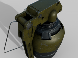 Futuristic grenade concept Modello 3D