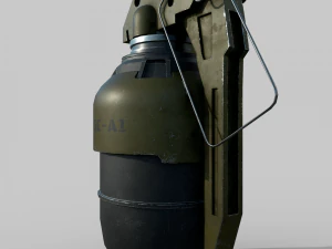 Futuristic grenade concept 3D Model