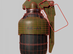 Futuristic grenade concept Modello 3D