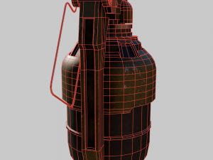 Futuristic grenade concept Modello 3D