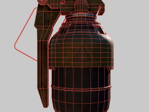 Futuristic grenade concept Modello 3D