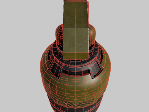 Futuristic grenade concept Modello 3D
