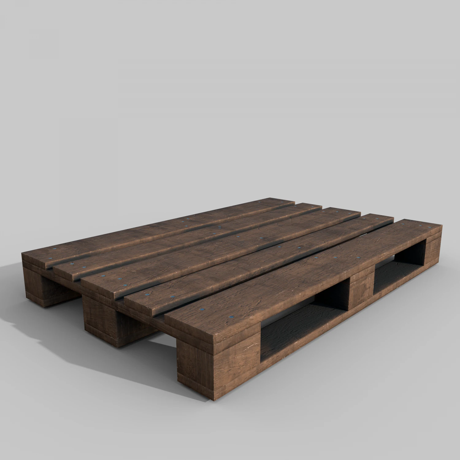 Wooden pallet 3D Model .c4d .max .obj .3ds .fbx .stl .blend