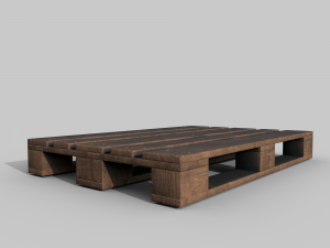 Wooden pallet 3D 模型
