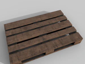 Wooden pallet 3D Model