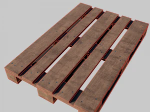 Wooden pallet 3D Model