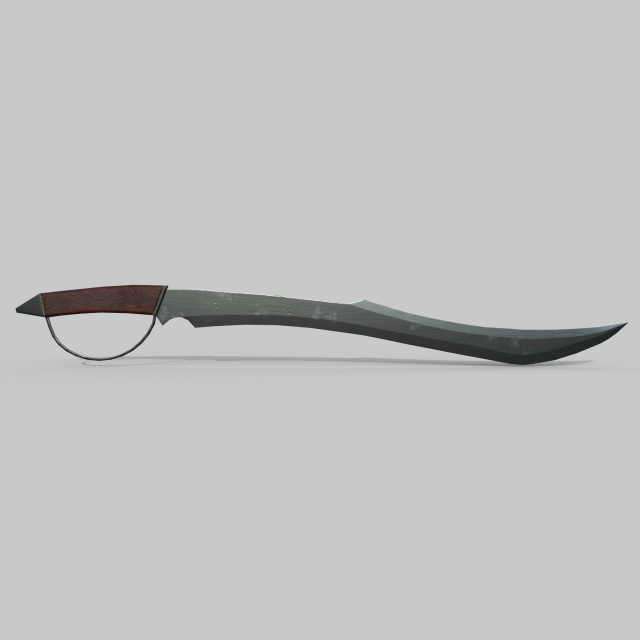 Pirat saber Modello 3D .c4d .max .obj .3ds .fbx .stl .blend 