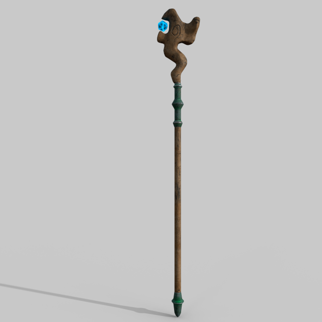 Magic staff Modèle 3D .c4d .max .obj .3ds .fbx .stl .blend 