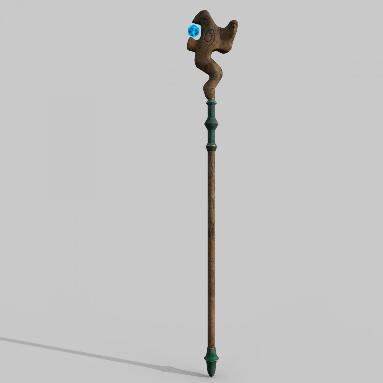 Magic staff 3D Model .c4d .max .obj .3ds .fbx .stl .blend 