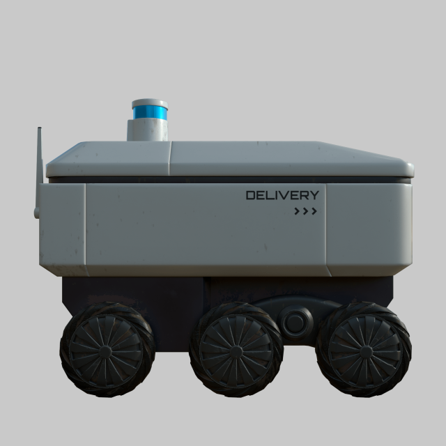 Delivery robot Modelo 3D .c4d .max .obj .3ds .fbx .stl .blend 